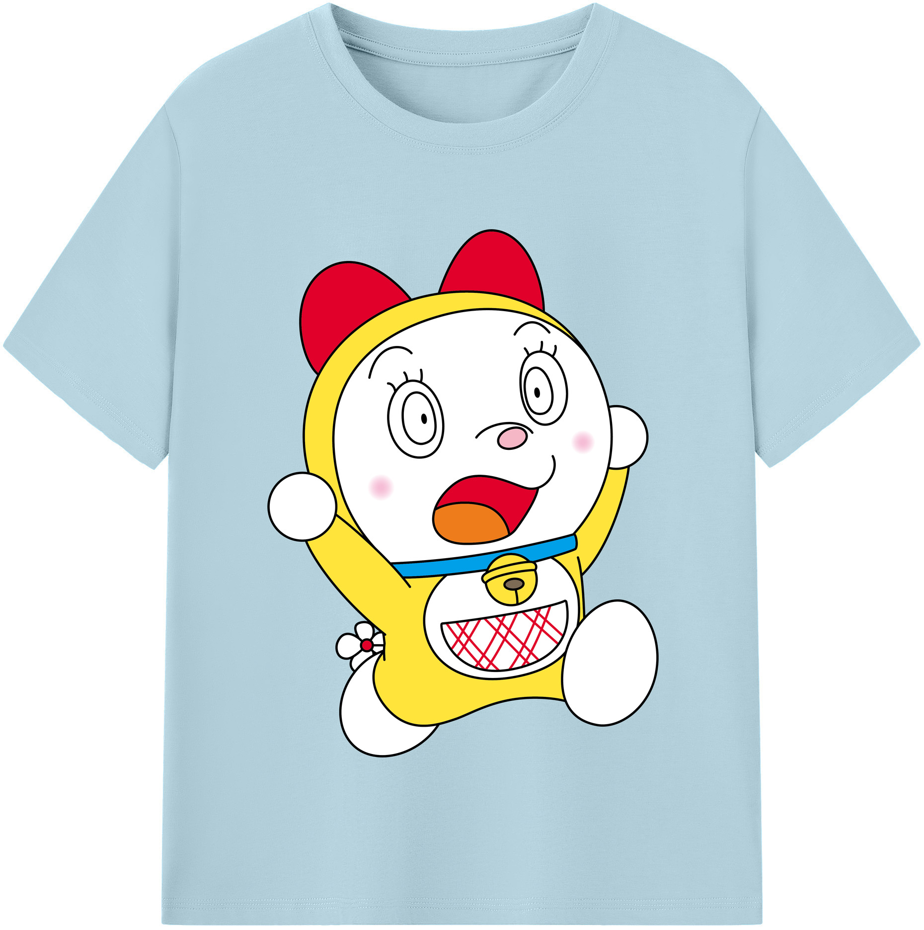 （画像用） ドラえもん ドラミ Doraemon Dorami 綿100％半袖Tシャツ（フロントプリント）